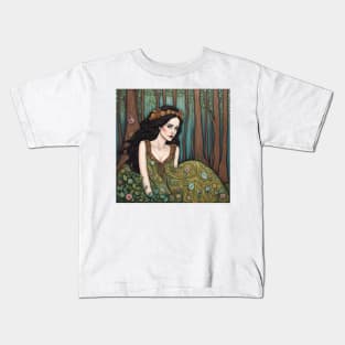 Eva Green as a fairy in the woods Kids T-Shirt